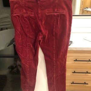 PILCRO DEEP RED CORDS.. Anthropologie